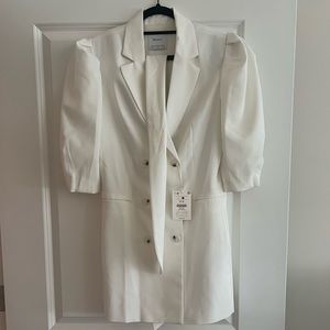 Bershka White blazer dress